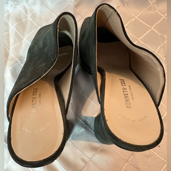 Kenneth Cole Dark Green Peep-Toe Mules, size 39 - Picture 7 of 12